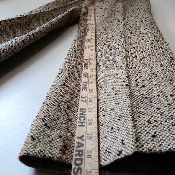 Kasper Sz 10 Silk Blend Boucle Tweed High Waist Pants Office Academia Heritage - Picture 15 of 15